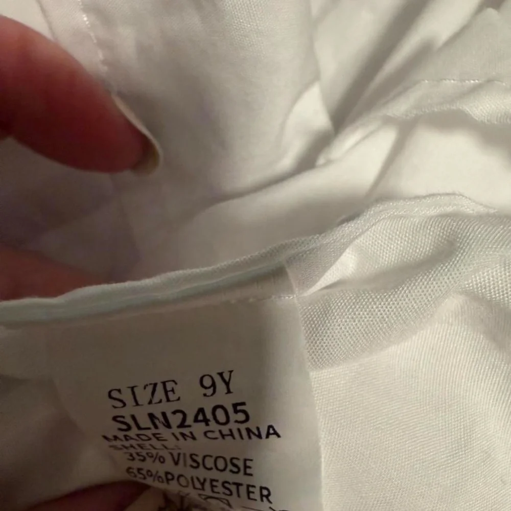 The children’s place white uniform button up top size 9 youth